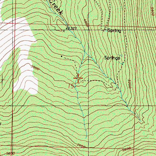 Topographic Map of Antoine Trail, WA