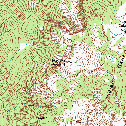 Topographic Map of Mount Ararat, WA