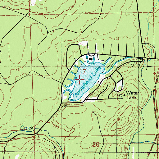 Topographic Map of Lake Arrowhead, WA