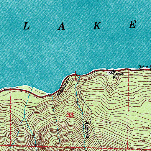 Topographic Map of Aurora Creek, WA