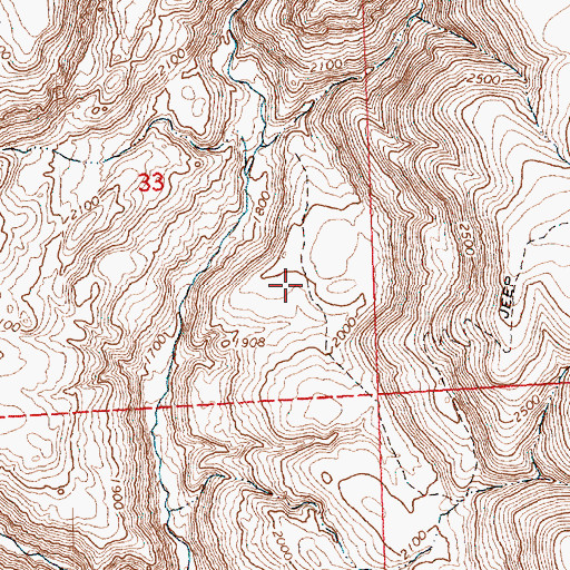 Topographic Map of Badger Mountain, WA