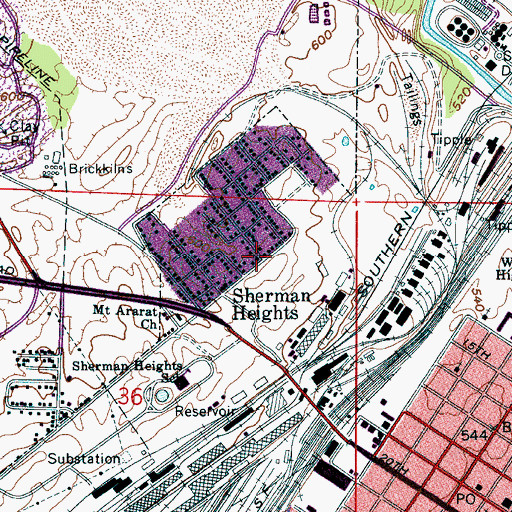 Topographic Map of Morning Star Baptist Church, AL