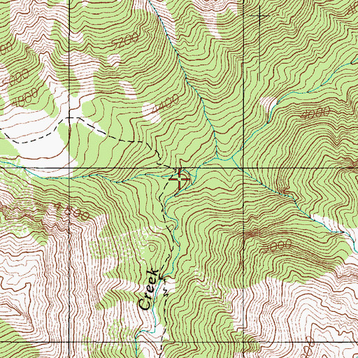 Topographic Map of Badger Valley, WA