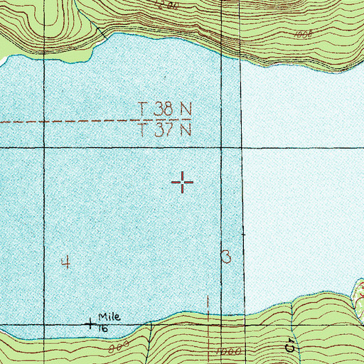 Topographic Map of Baker Lake, WA