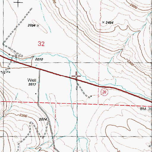 Topographic Map of Bannon Creek, WA