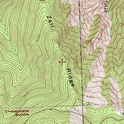 Topographic Map of Barney Zell Ridge, WA