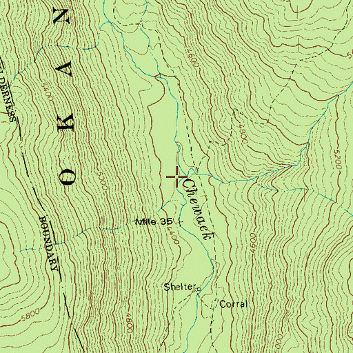 Topographic Map of Basin Creek, WA