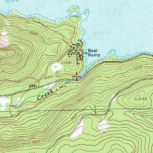 Topographic Map of Bear Creek, WA