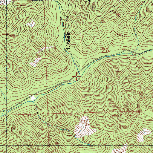 Topographic Map of Bear Creek, WA