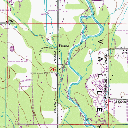 Topographic Map of Bear Creek, WA