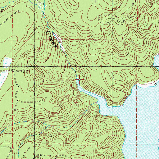 Topographic Map of Bear Creek, WA