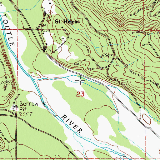 Topographic Map of Bear Creek, WA