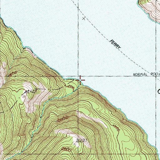 Topographic Map of Bear Creek, WA