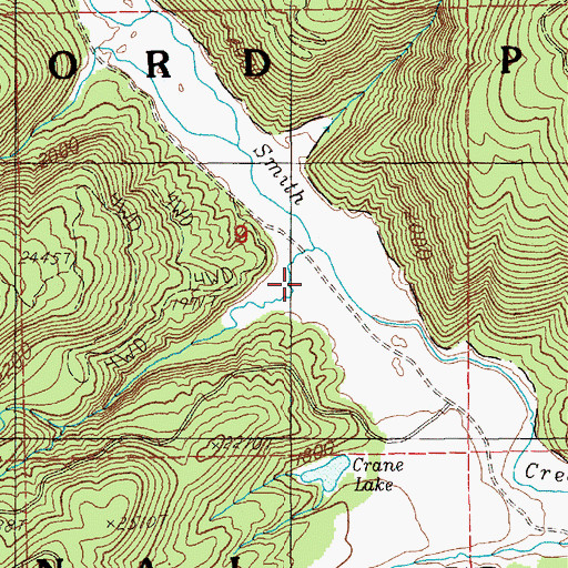 Topographic Map of Bear Lake (historical), WA