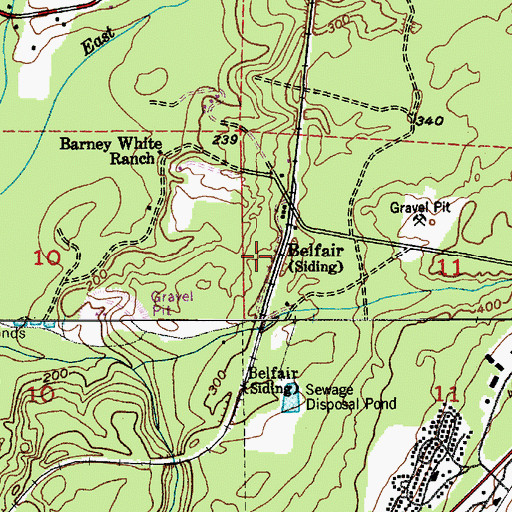 Topographic Map of Belfair, WA