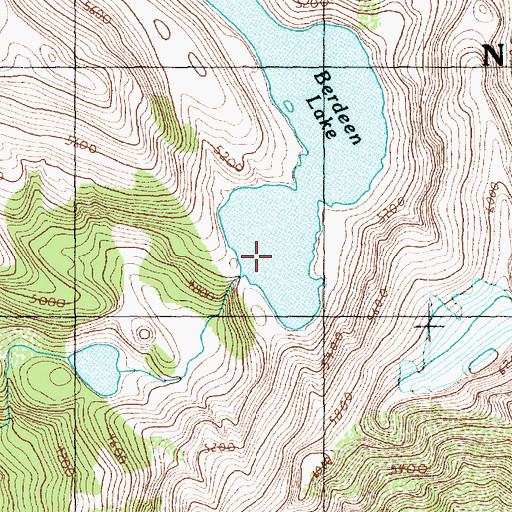 Topographic Map of Berdeen Lake, WA