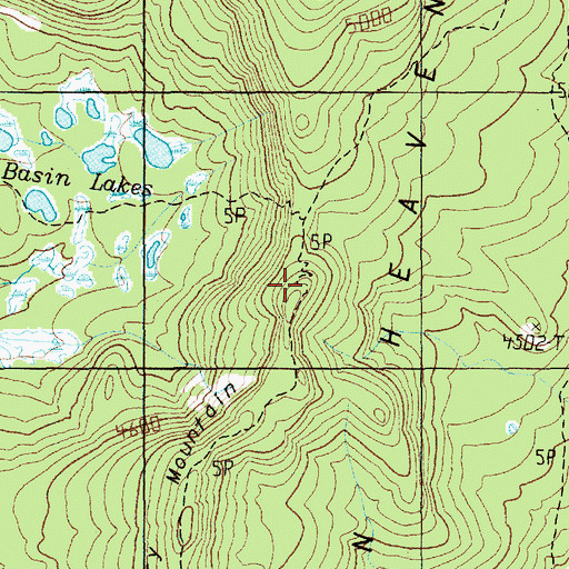 Topographic Map of Berry Mountain, WA