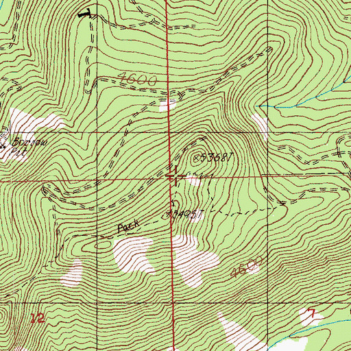 Topographic Map of Big Creek Trail, WA