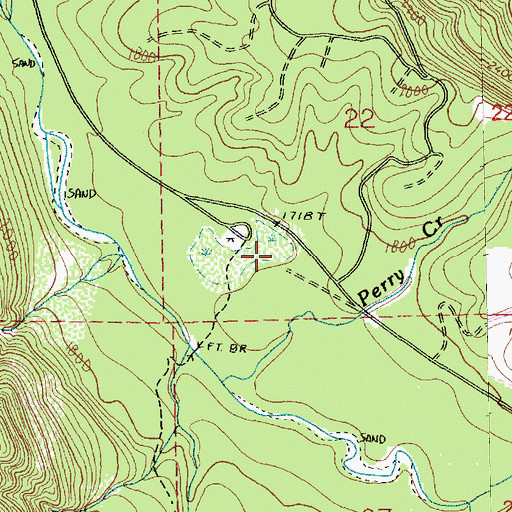 Topographic Map of Big Four Camp, WA