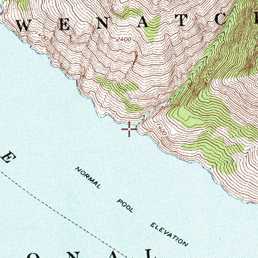 Topographic Map of Big Goat Creek, WA
