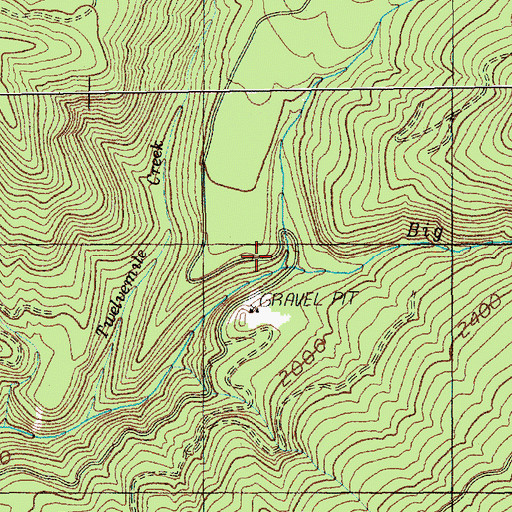 Topographic Map of Big Huckleberry Creek, WA