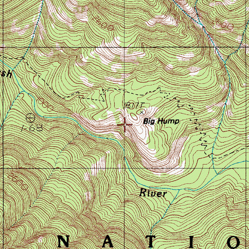 Topographic Map of Big Hump, WA