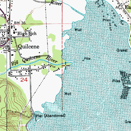 Topographic Map of Big Quilcene River, WA