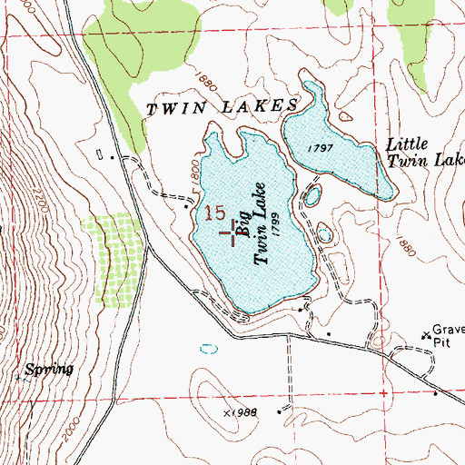 Topographic Map of Big Twin Lake, WA