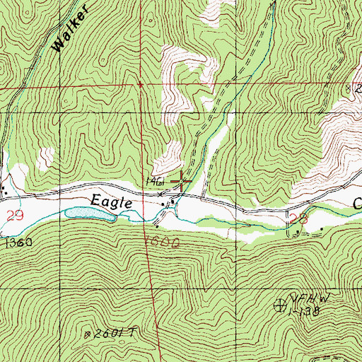 Topographic Map of Bjork Canyon, WA