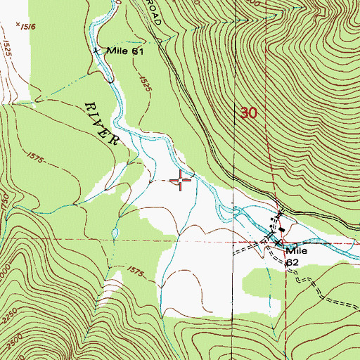 Topographic Map of Blackwood Creek, WA