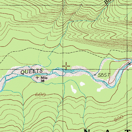 Topographic Map of Bob Creek Shelter, WA