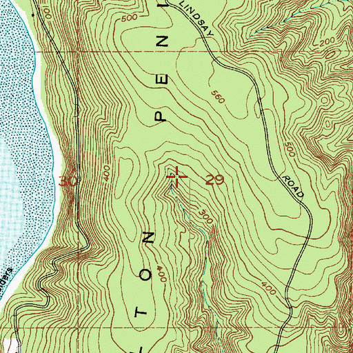 Topographic Map of Bolton Peninsula, WA