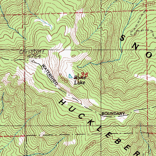 Topographic Map of Bone Lake, WA