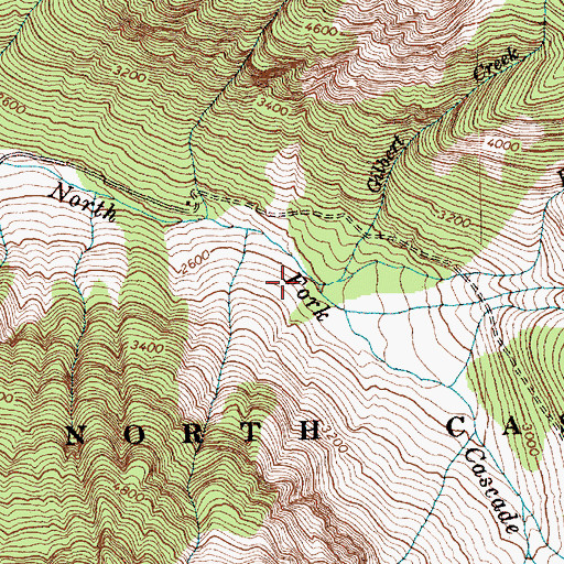Topographic Map of Boston Creek, WA
