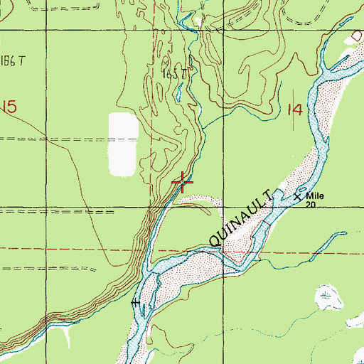 Topographic Map of Boulder Creek, WA