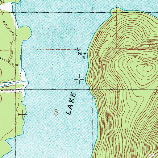 Topographic Map of Boulder Creek, WA