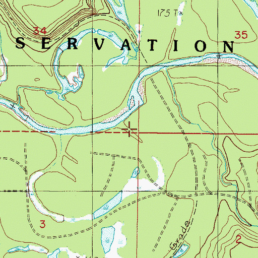 Topographic Map of Boulder Creek, WA