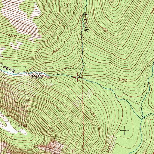 Topographic Map of Boundary Creek, WA