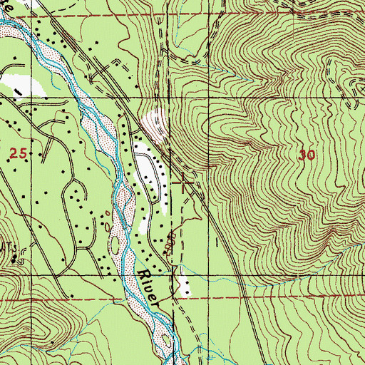 Topographic Map of Boundary Guard Station, WA