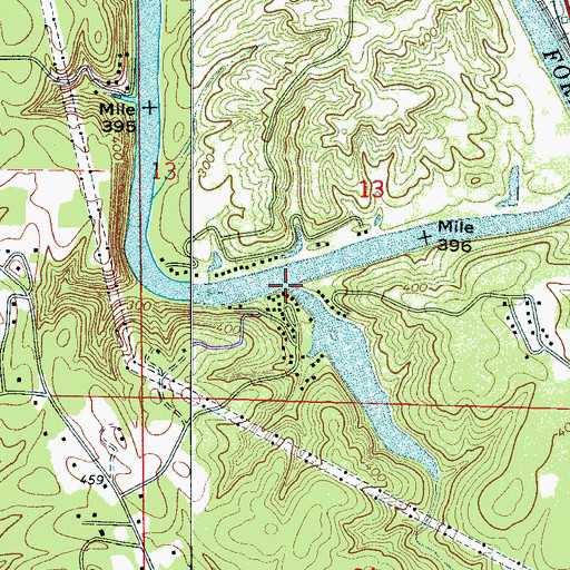 Topographic Map of Black Creek, AL