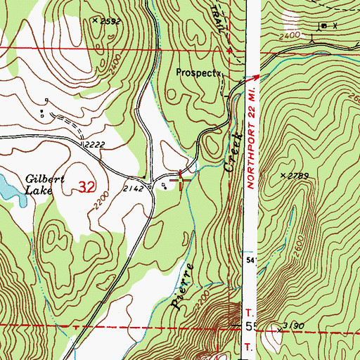 Topographic Map of Box Canyon, WA