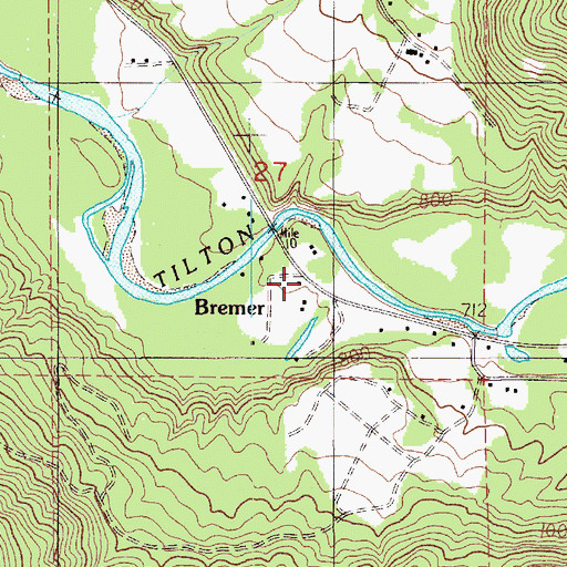 Topographic Map of Bremer, WA