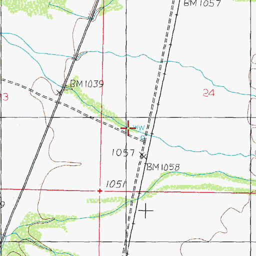 Topographic Map of Black Gap Well, AZ