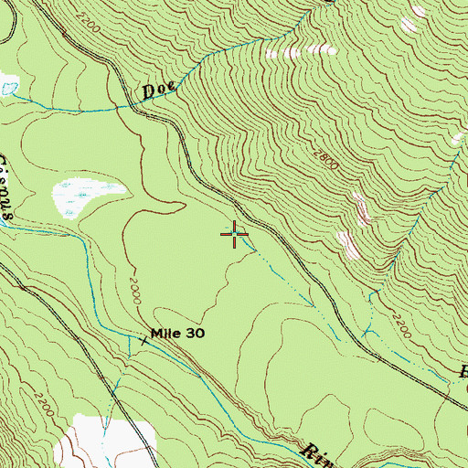 Topographic Map of Buck Creek, WA