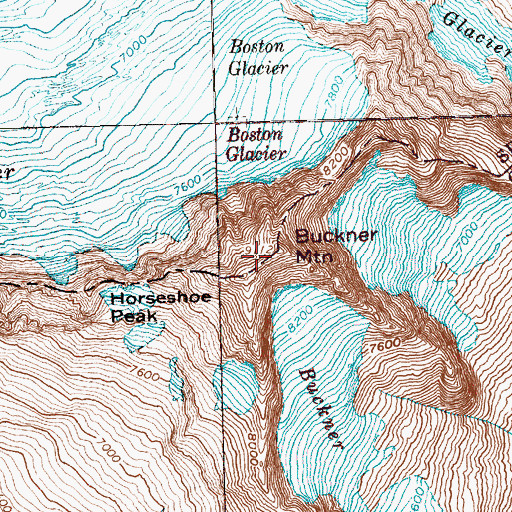 Topographic Map of Buckner Mountain, WA