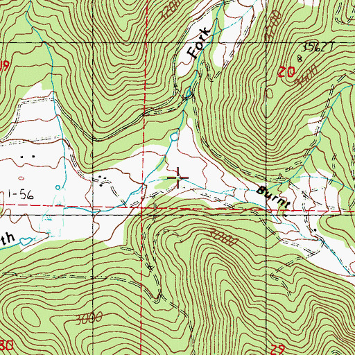 Topographic Map of Burnt Canyon, WA
