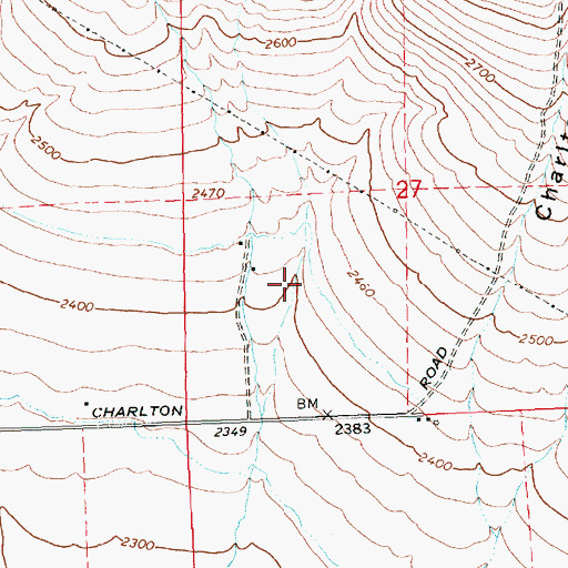 Topographic Map of Burnt Canyon, WA