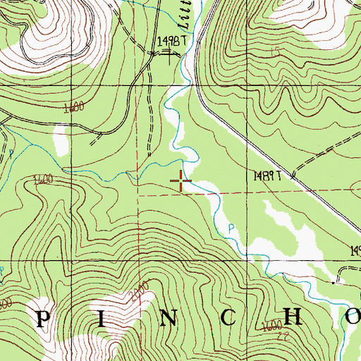 Topographic Map of Cabbage Creek, WA