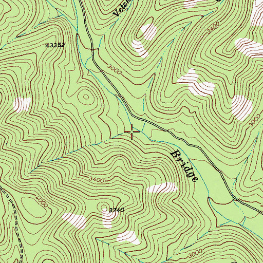 Topographic Map of Cabin Creek, WA