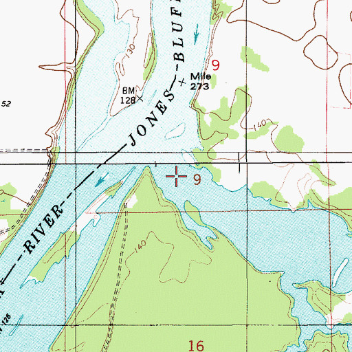 Topographic Map of Catoma Creek, AL